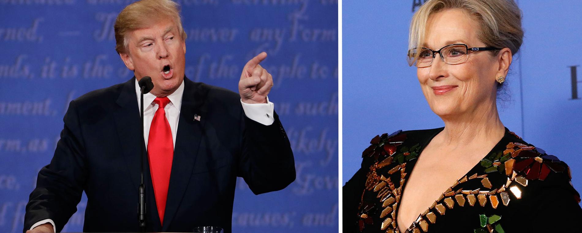 Meryl Streeps kritik mot Trump på Golden Globe-galan har fått mycket uppmärksamhet,