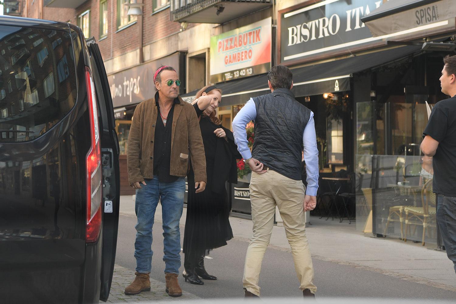 Bruce Springsteen tog sig till en restaurang i Haga, Göteborg.