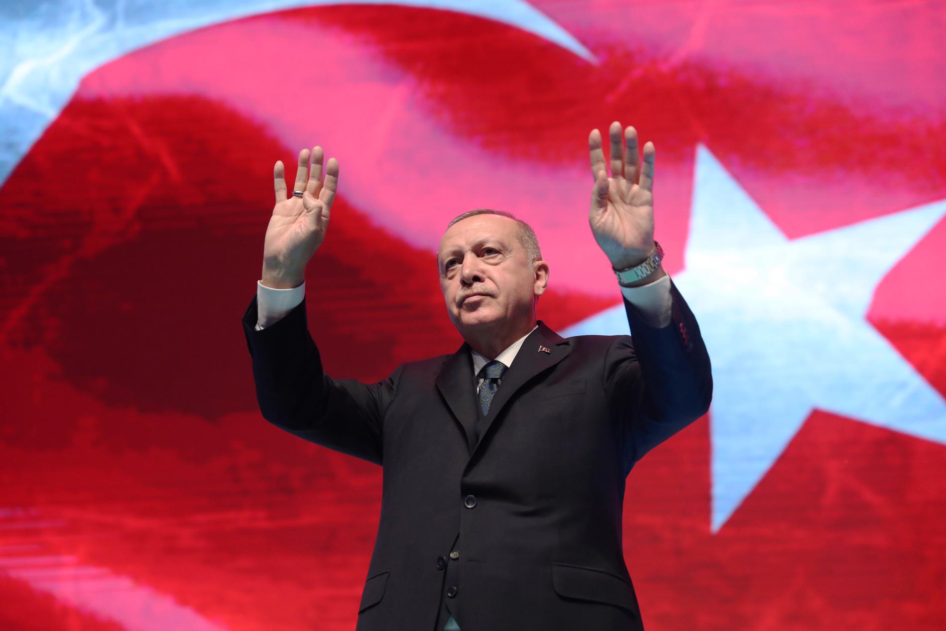 Turkiets president Recep Tayyip Erdogan har satt sig i en svår sits med anledning av situationen i Syrien.