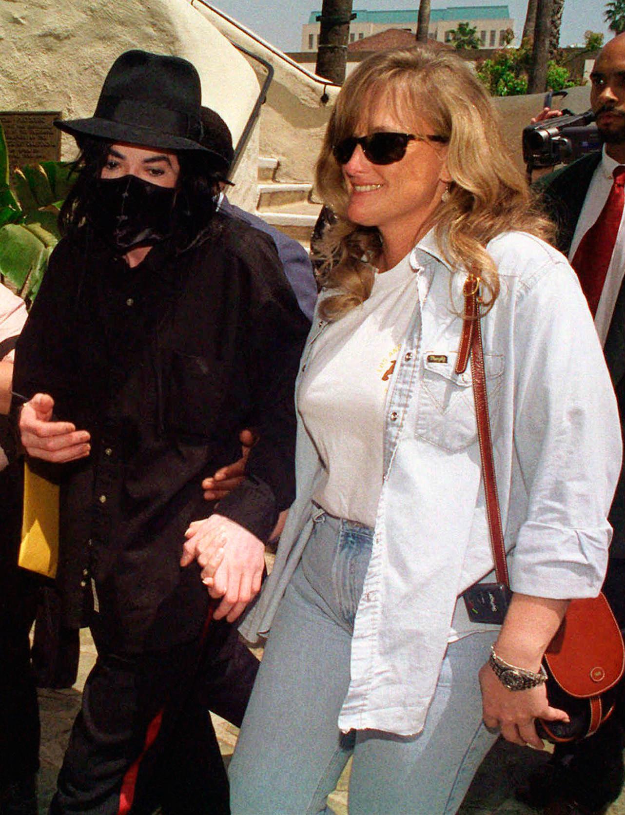 Michael Jackson och Debbie Rowe 1996.