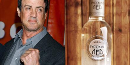 Sylvester Stallone – den ryska vodkans nya ansikte.
