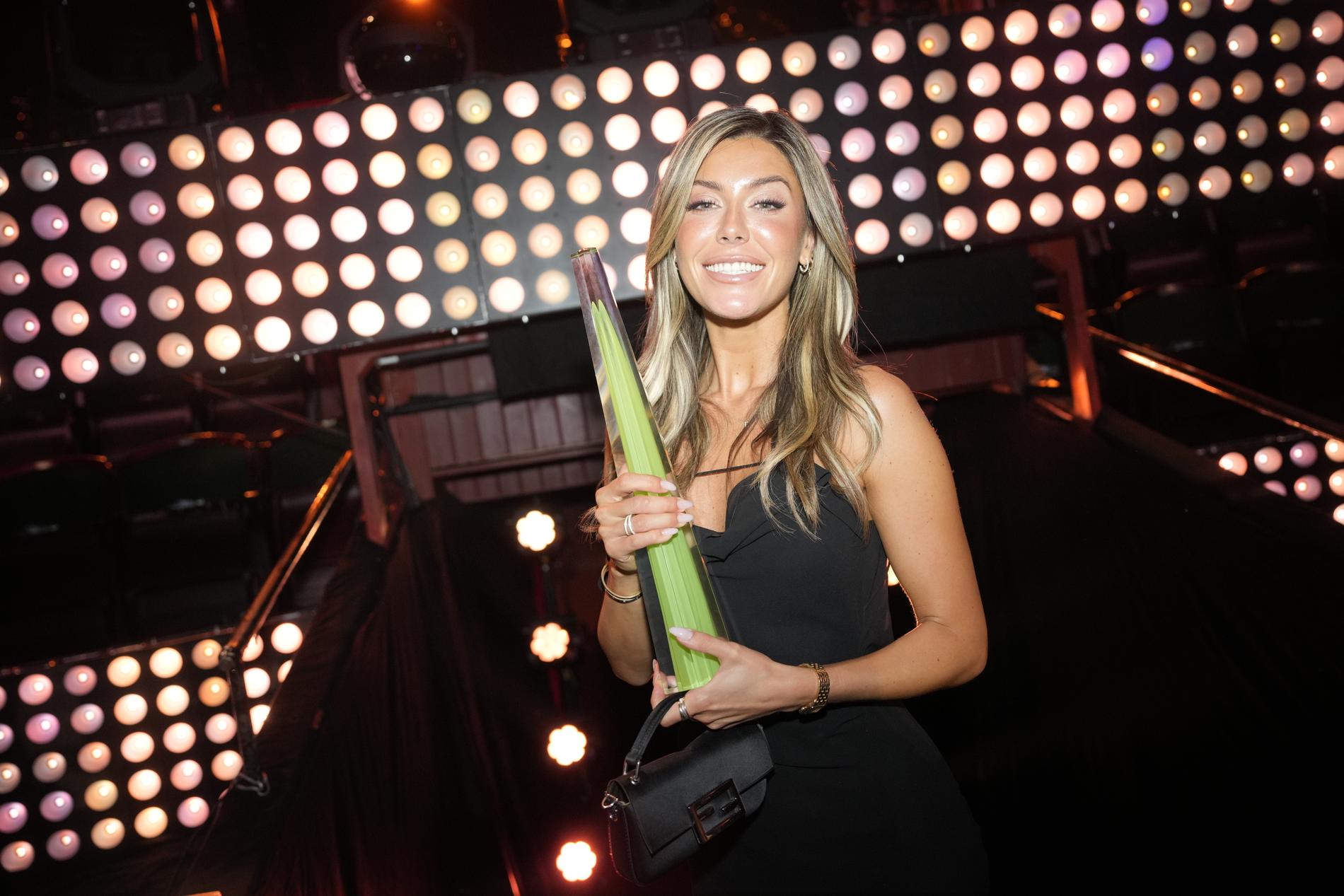Bianca Ingrosso tog hem ett pris på Kristallen-galan under måndagskvällen. 