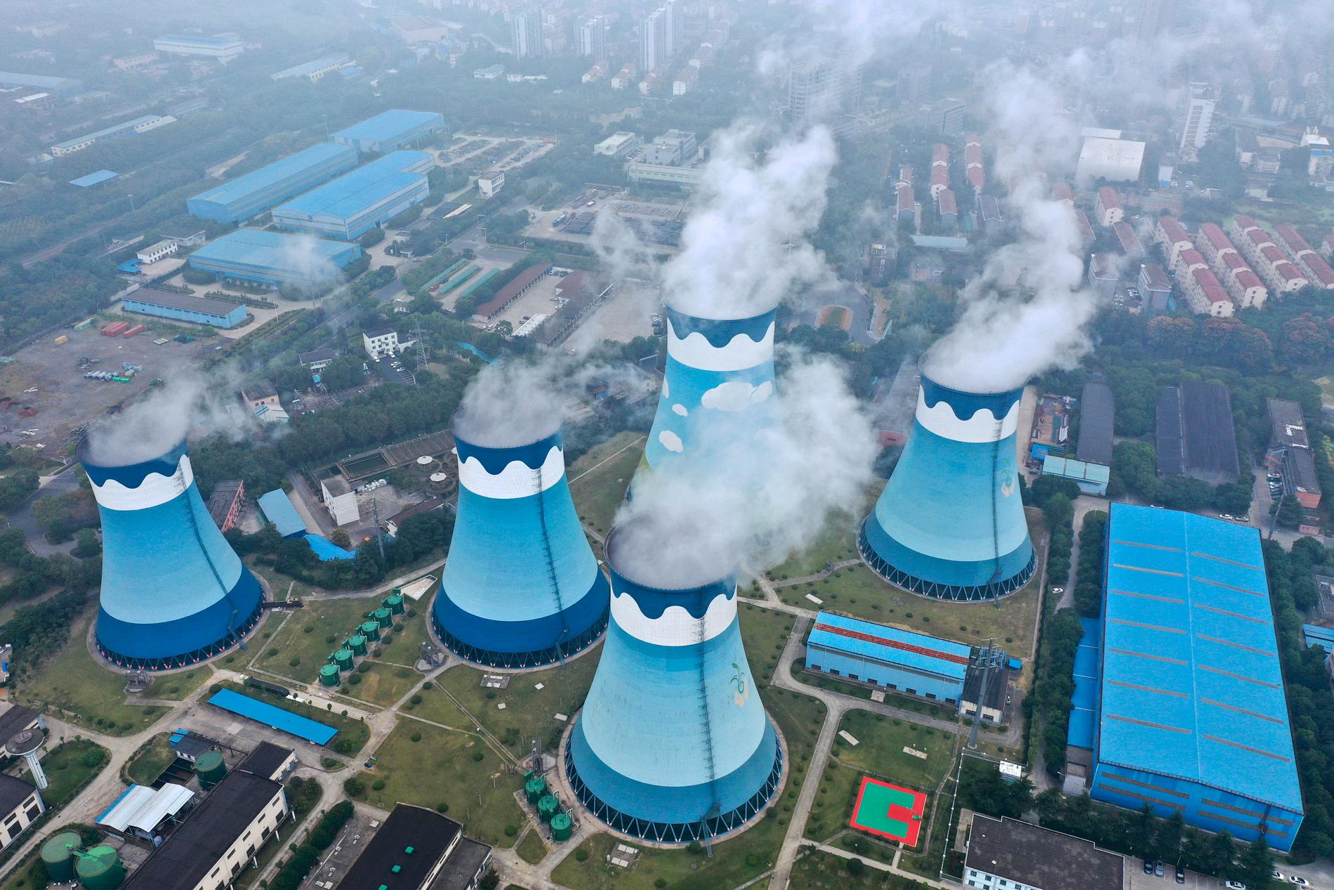 Kina är världens största utsläppare av växthusgas. Bilden är från Nanjing.