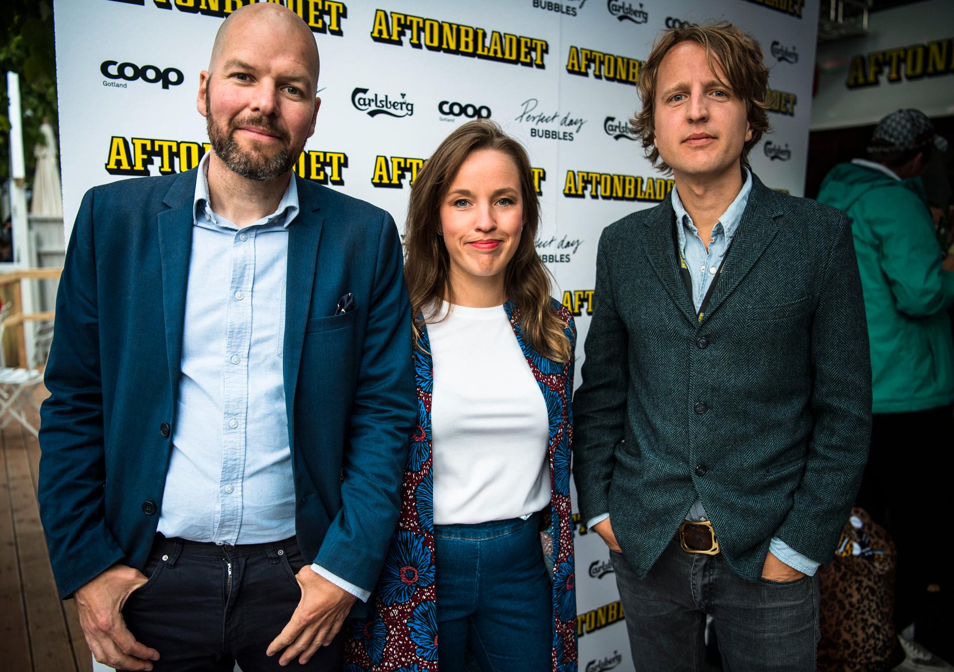 Jonathan Jeppsson, Ebba Thornéus och Olof Svensson från Aftonbladets samhällsredaktion. 