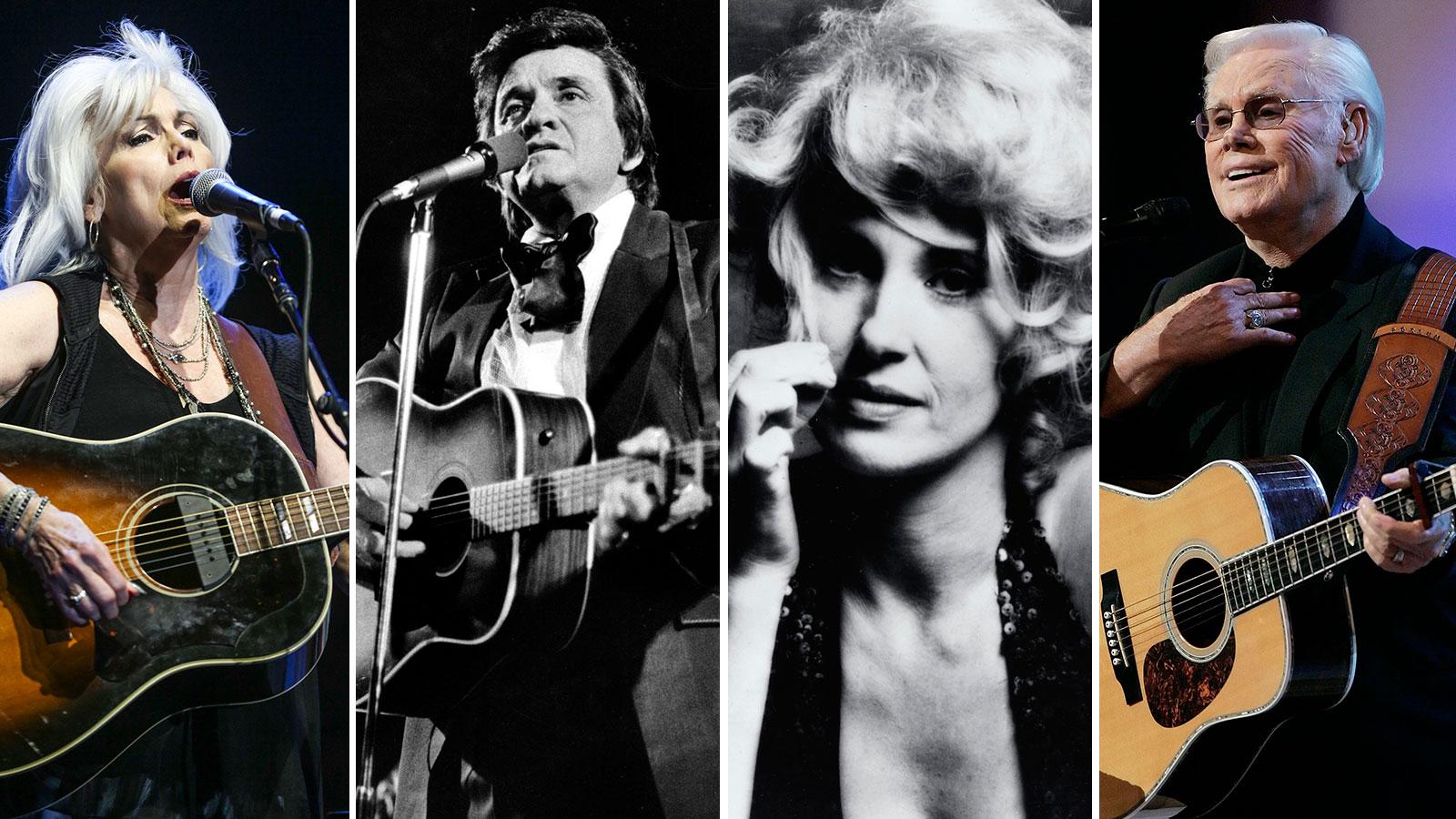 Emmylou Harris, Johnny Cash, Tammy Wynette och George Jones är bland de artister som figurerar i ”Country music”.