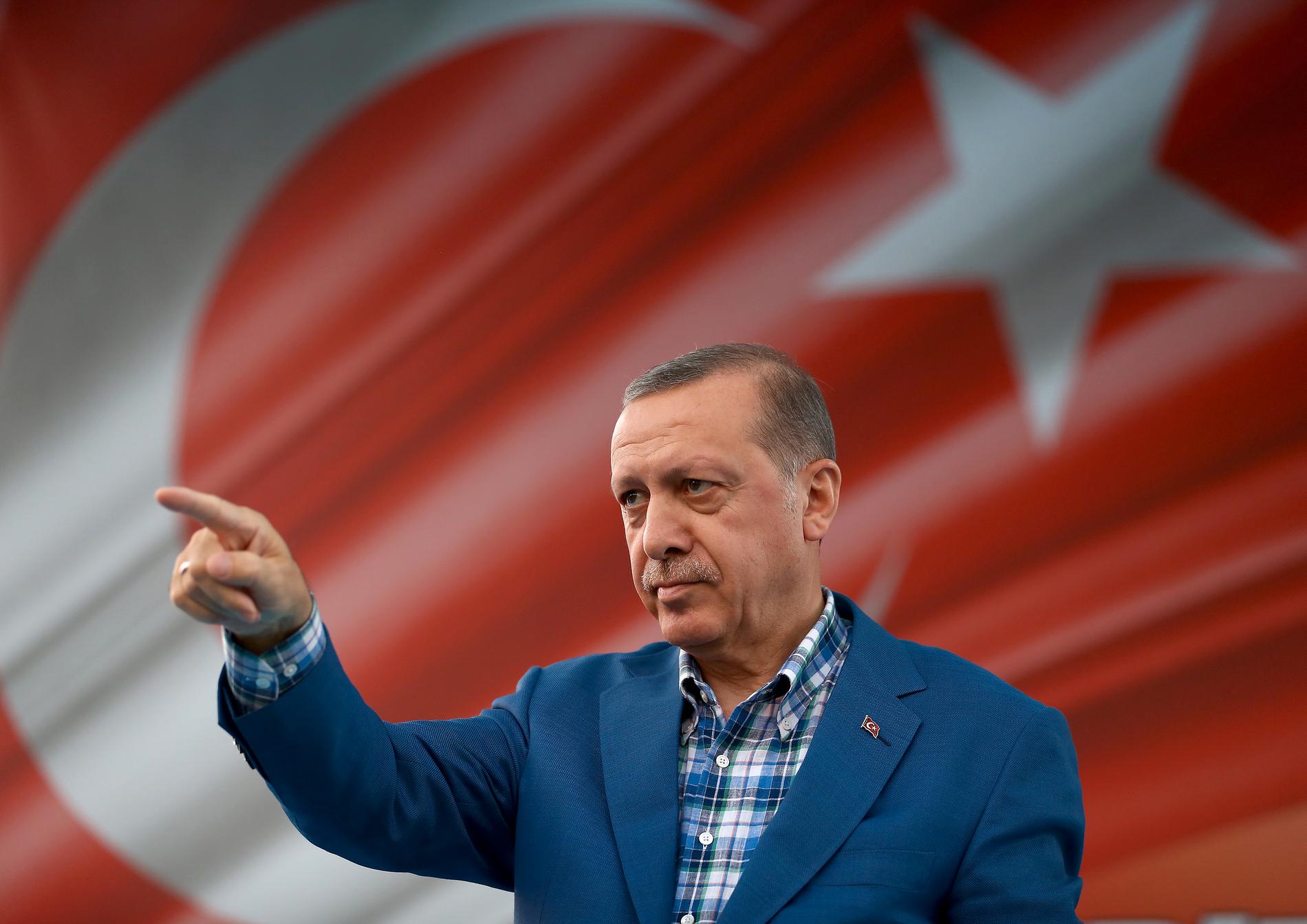 Turkiets president Erdogan. 