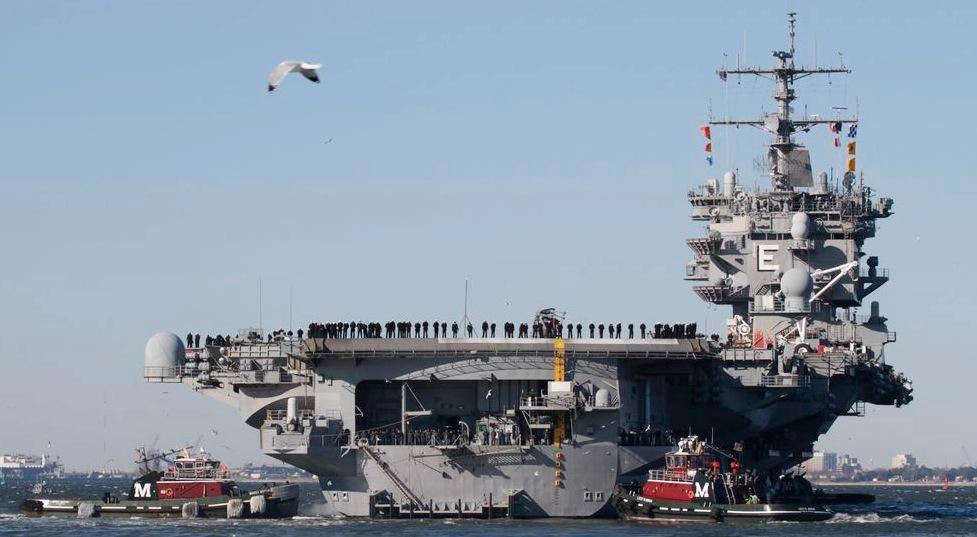 USA:s hangarfartyg USS Enterprise.