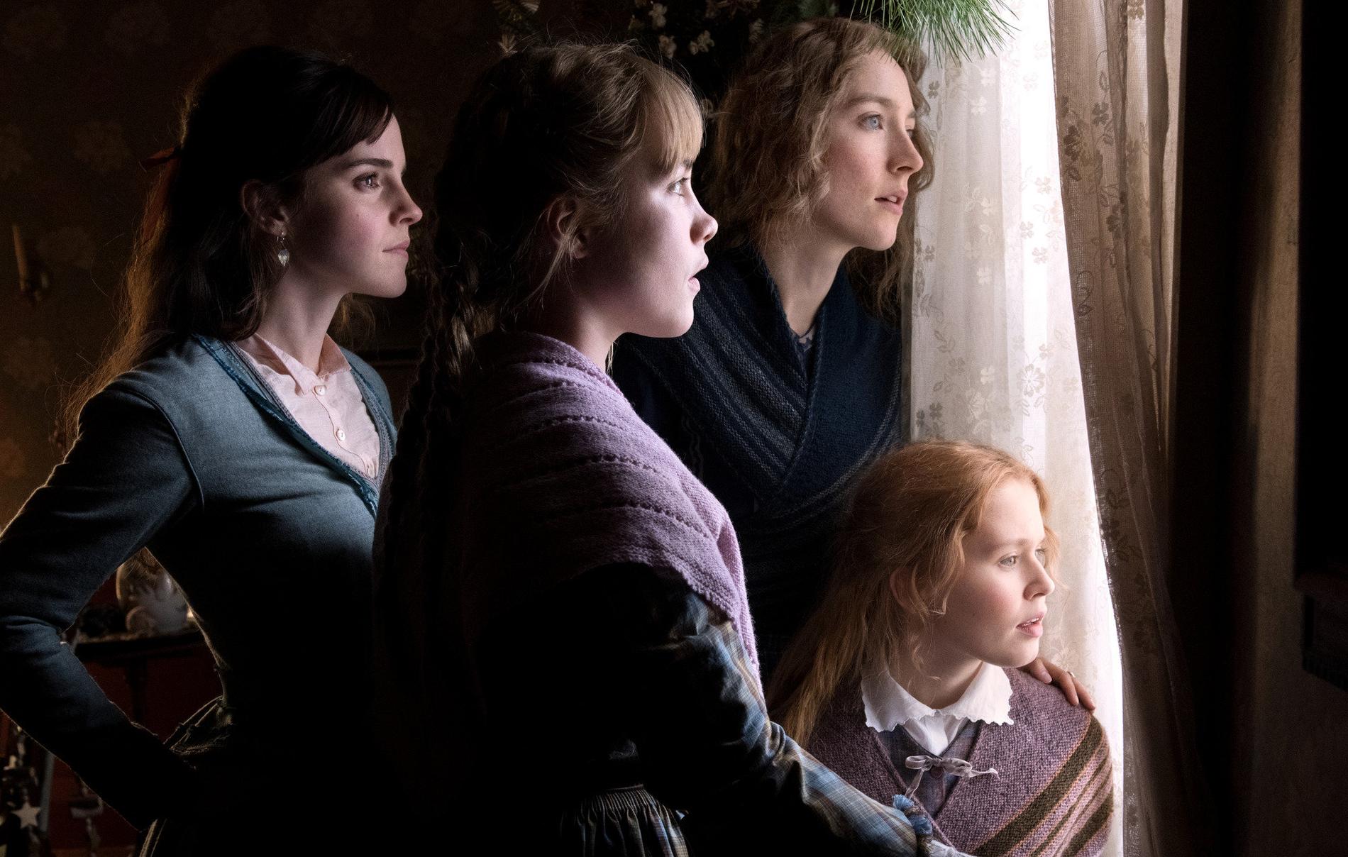 Emma Watson, Saoirse Ronan, Eliza Scanlen and Florence Pugh i "Unga kvinnor", som hade premiär i januari och är en av de bästa filmerna 2020. Pressbild.