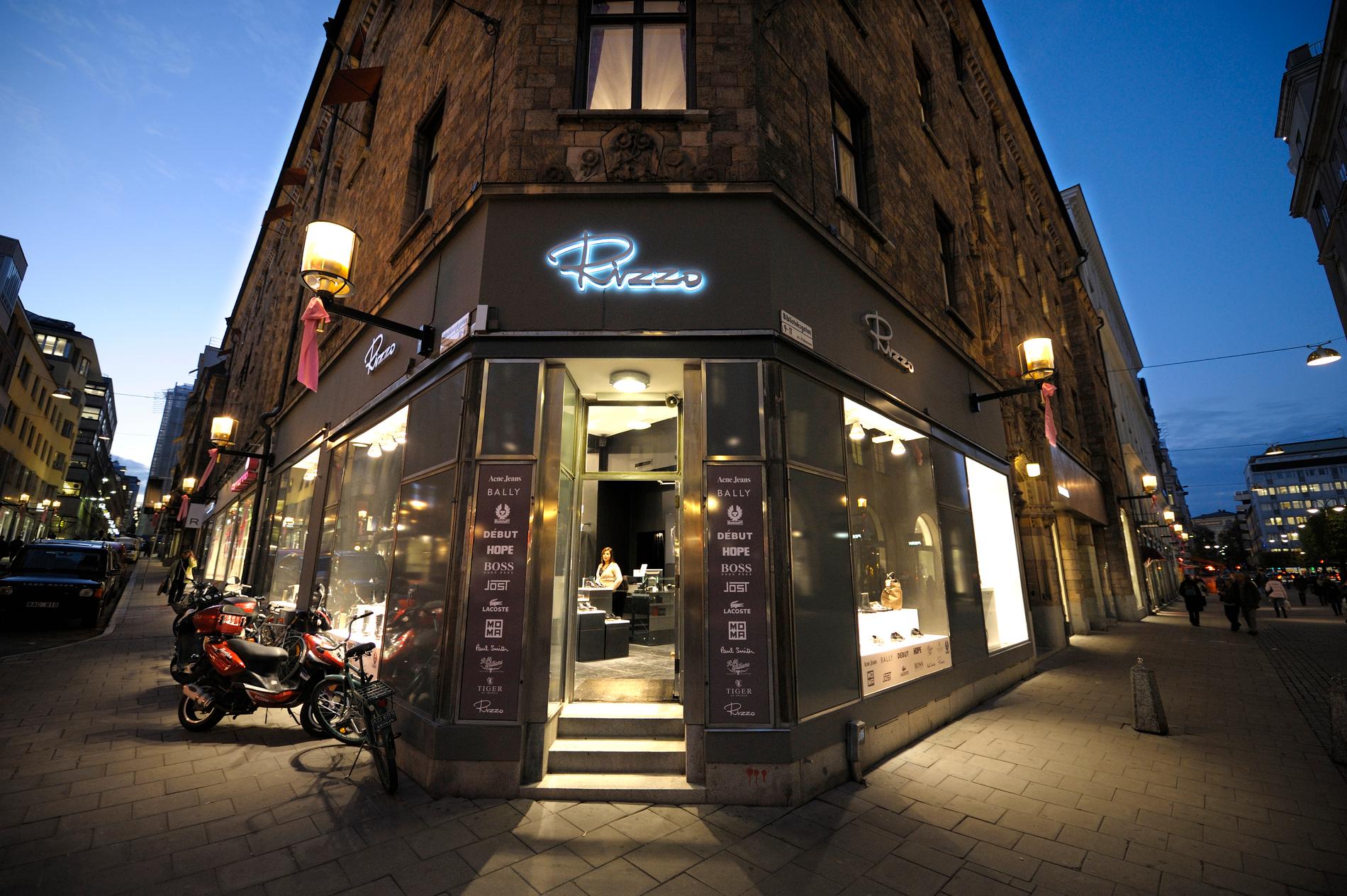En Rizzo-butik i Stockholm.