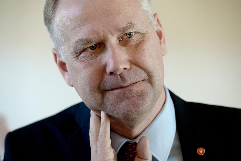 Vänsterpartiets ledare Jonas Sjöstedt (V).