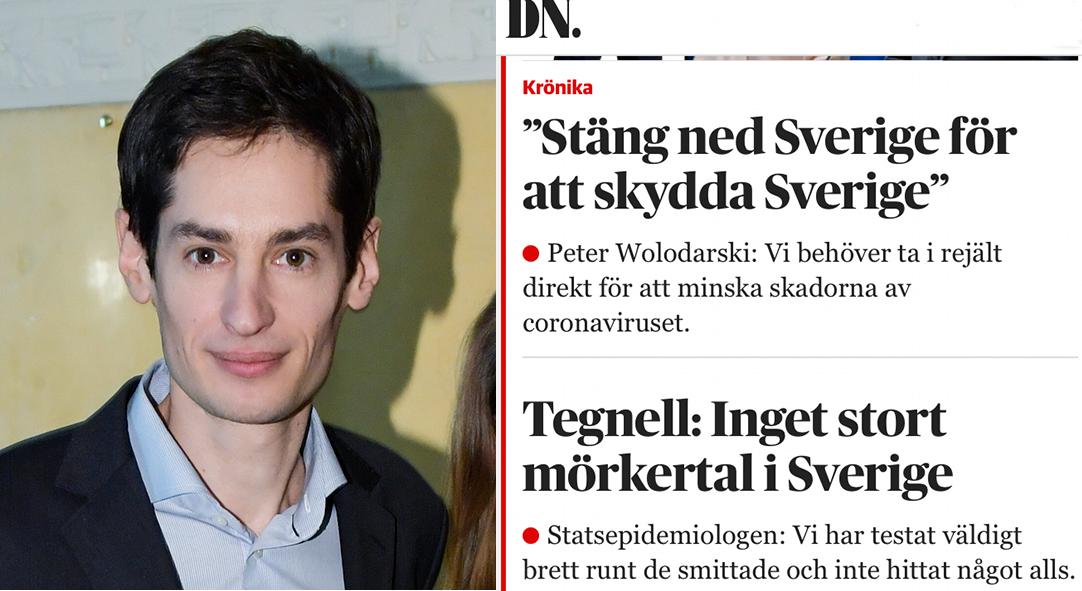 Peter Wolodarski, chefredaktör på Dagens Nyheter samt fredagens förstasida på dn.se.
