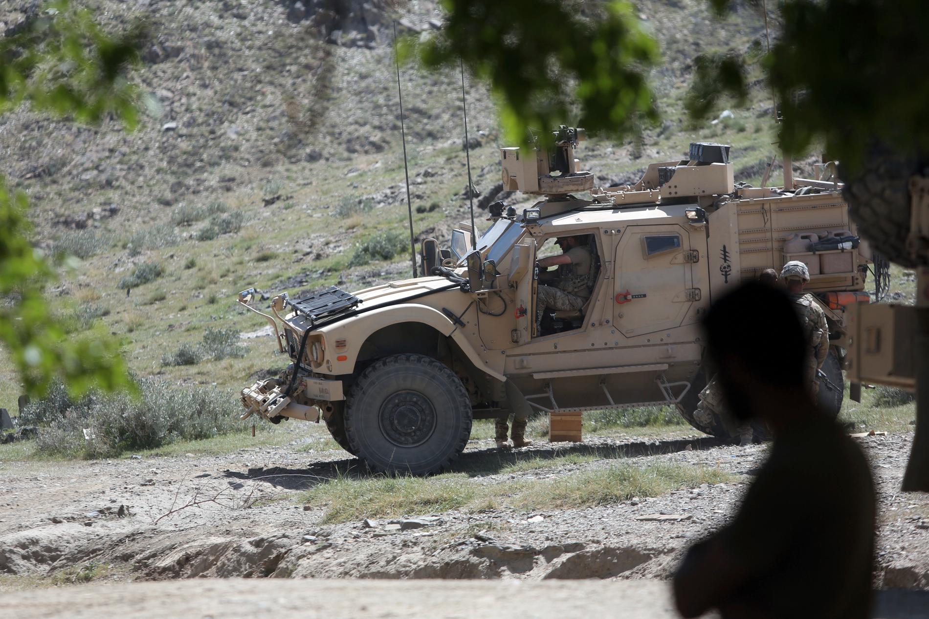 Amerikanska styrkor och afghanska soldater i Afghanistan. Arkivbild.