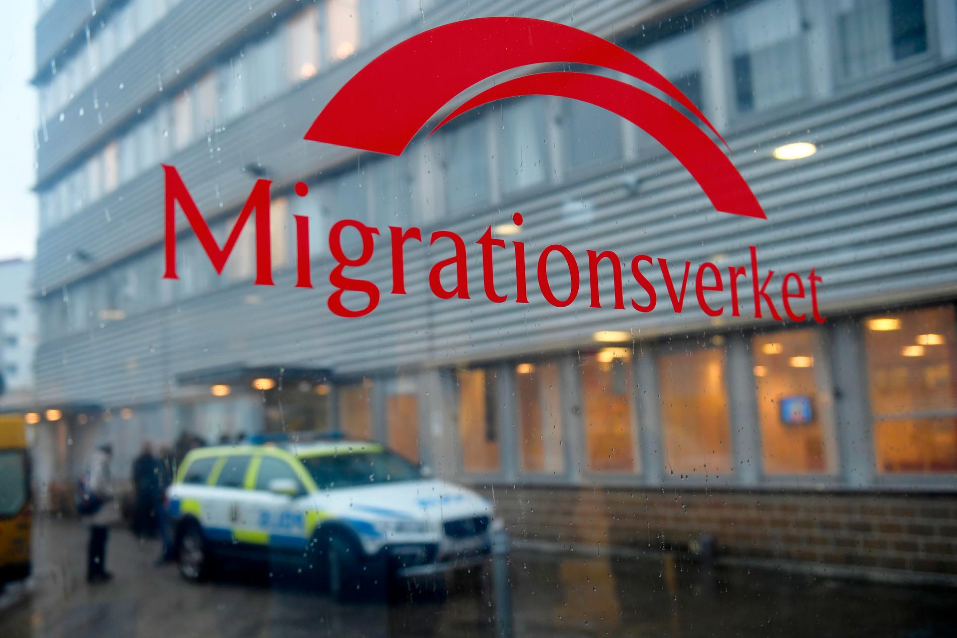 Migrationsverkets logotyp. Arkivbild.