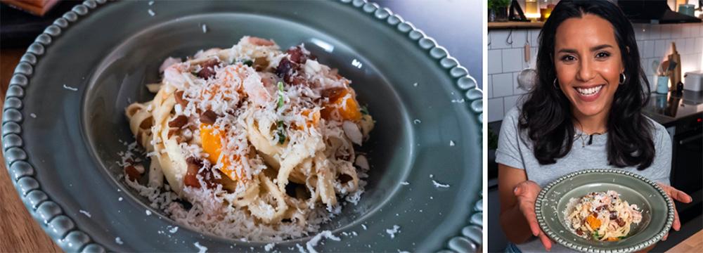 Markiz Tainton berättar i avsnittet hur du lagar en ännu godare pasta med smarta tips om pastavatten och smakrik pastasås.