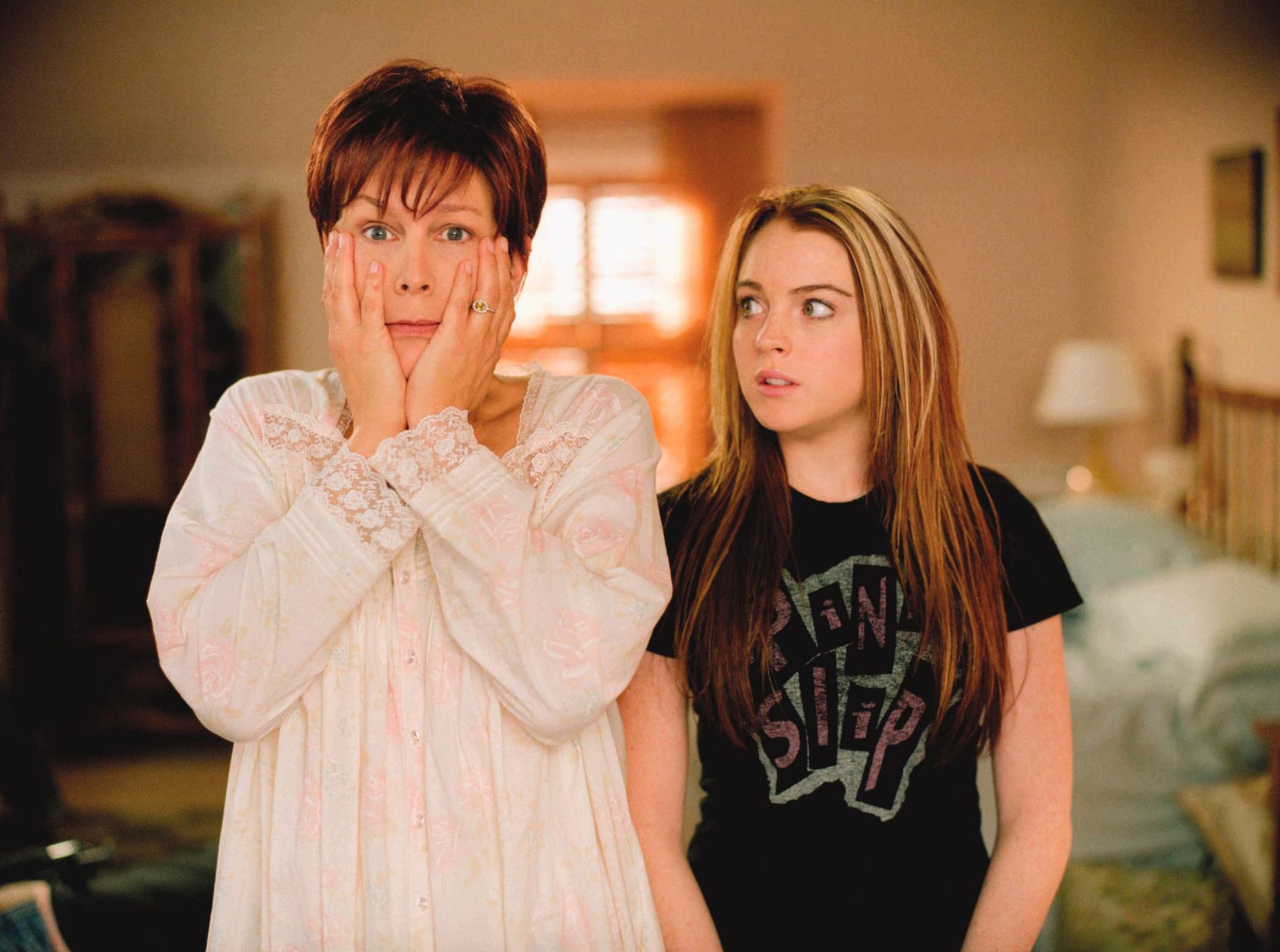 Jamie Lee Curtis och Lindsay Lohan i ”Freaky friday”.