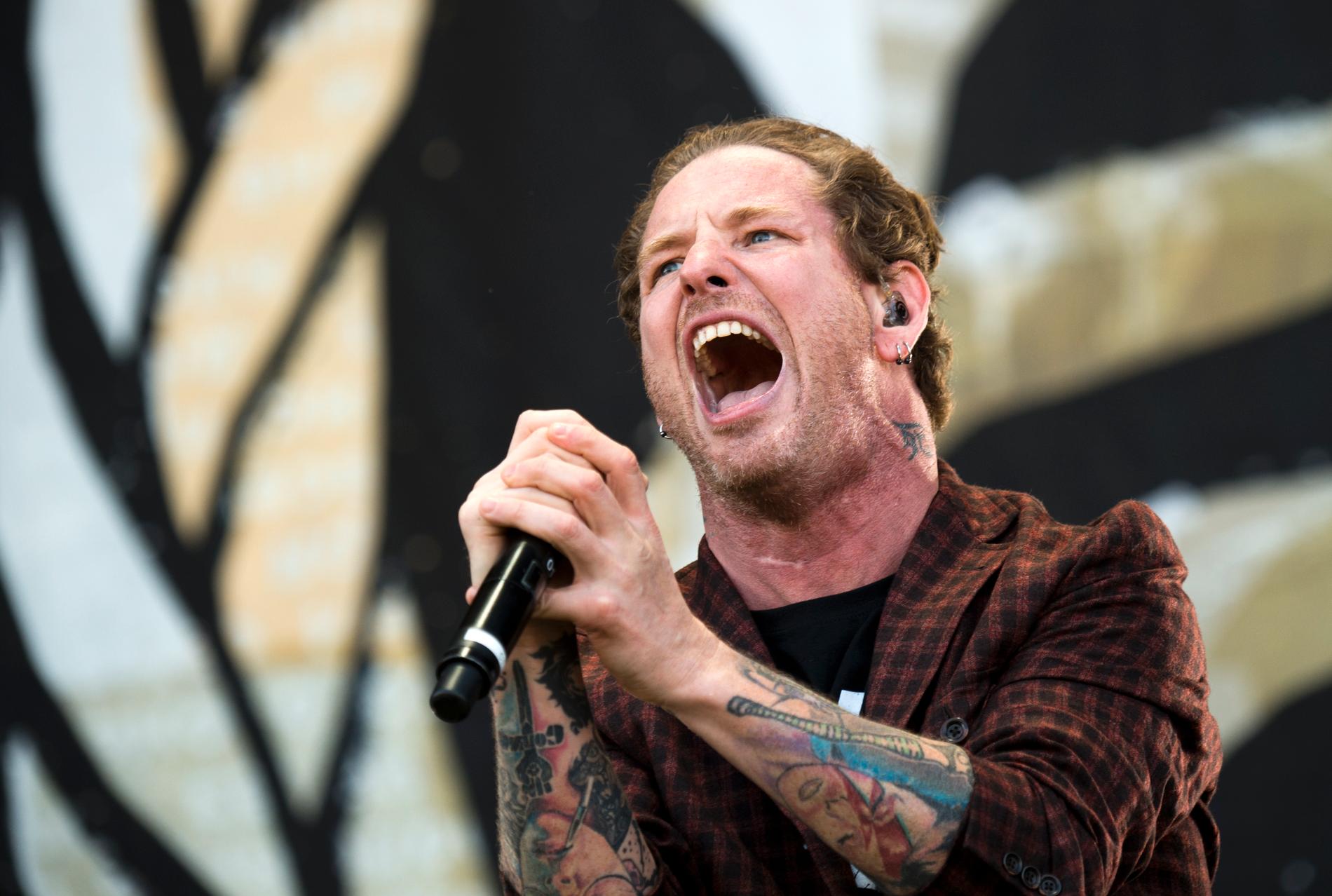 Slipknot-sångaren Corey Taylor på Sweden Rock Festivals största scen för fem år sedan, fast då tillsammans med Stone Sour. I höst släpper sångaren sitt andra soloalbum.
