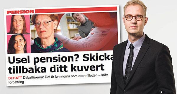 Sten Eriksson från Pensionsmyndigheten svarar debattörerna från FI.