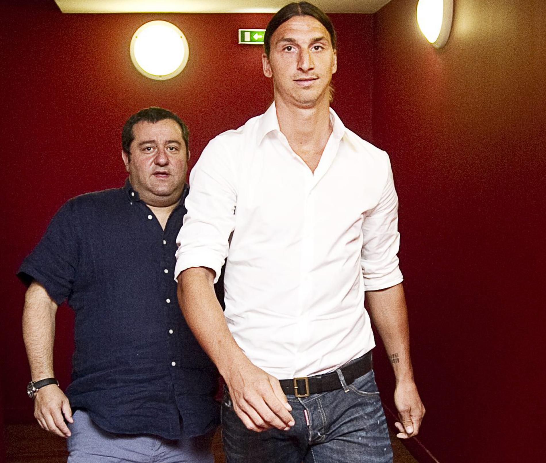 Mino Railoa och Zlatan Ibrahimovic 2012.