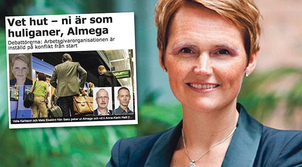 Vi vill fortsätta komma överens med våra fackliga motparter i konstruktiv anda, skriver Anna-Karin Hatt, vd Almega.