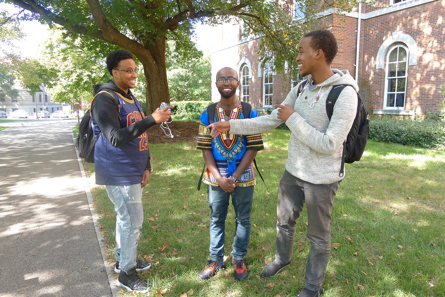 Yusuf,  Warsame, och Hamzi i Columbus. FOTO: Nivette Dawod