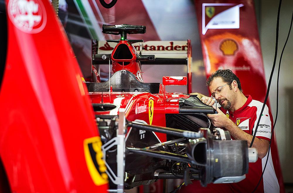 Ferrari slipar på 
detaljerna – allt för 
att stanna i toppen.