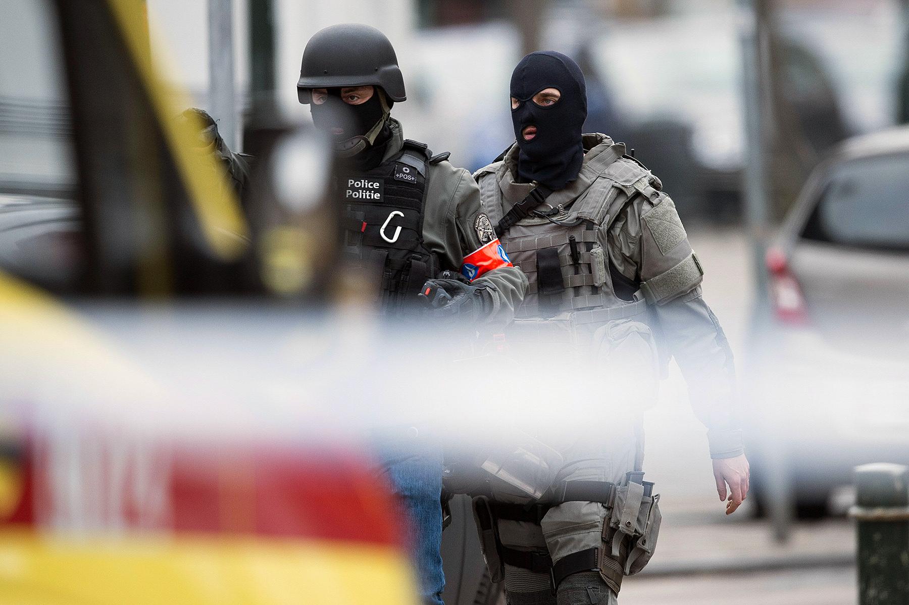 Terrorräden i Bryssel där Belkaid sköts ihjäl.