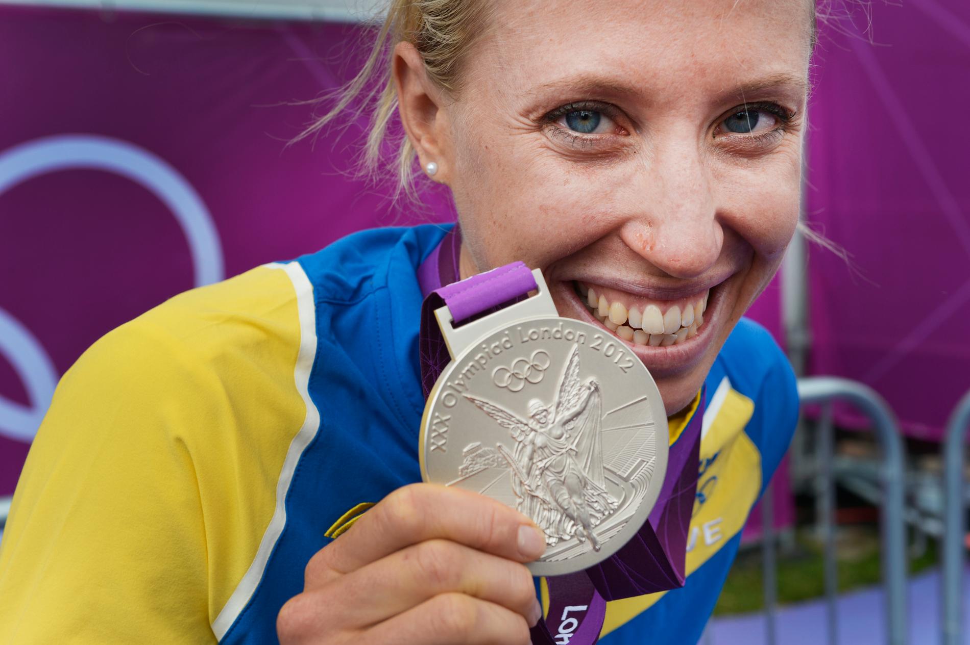Lisa Nordén tog OS-silver i Triathlon i London 2012. 