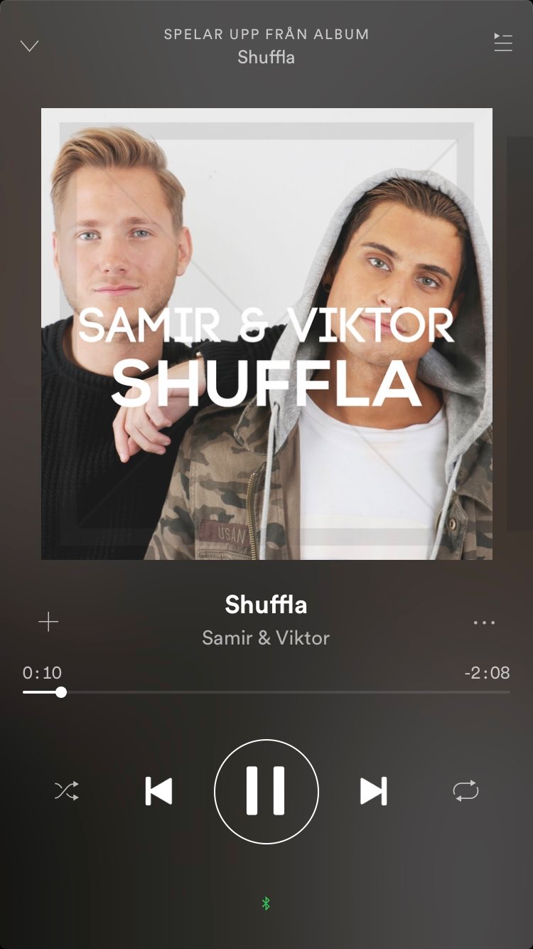 Spotify-versionen av Samir och Viktors låt var 2:08 lång och har ett felaktigt skivomslag. Efter skivbolagets larm har den plockats bort från streamingtjänsten.