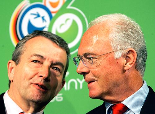 Wolfgang Niersbach och Franz Beckenbauer.