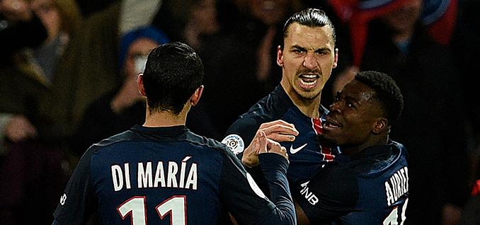 Zlatan blev tvåmålsskytt i 5–1-segern mot Lyon.