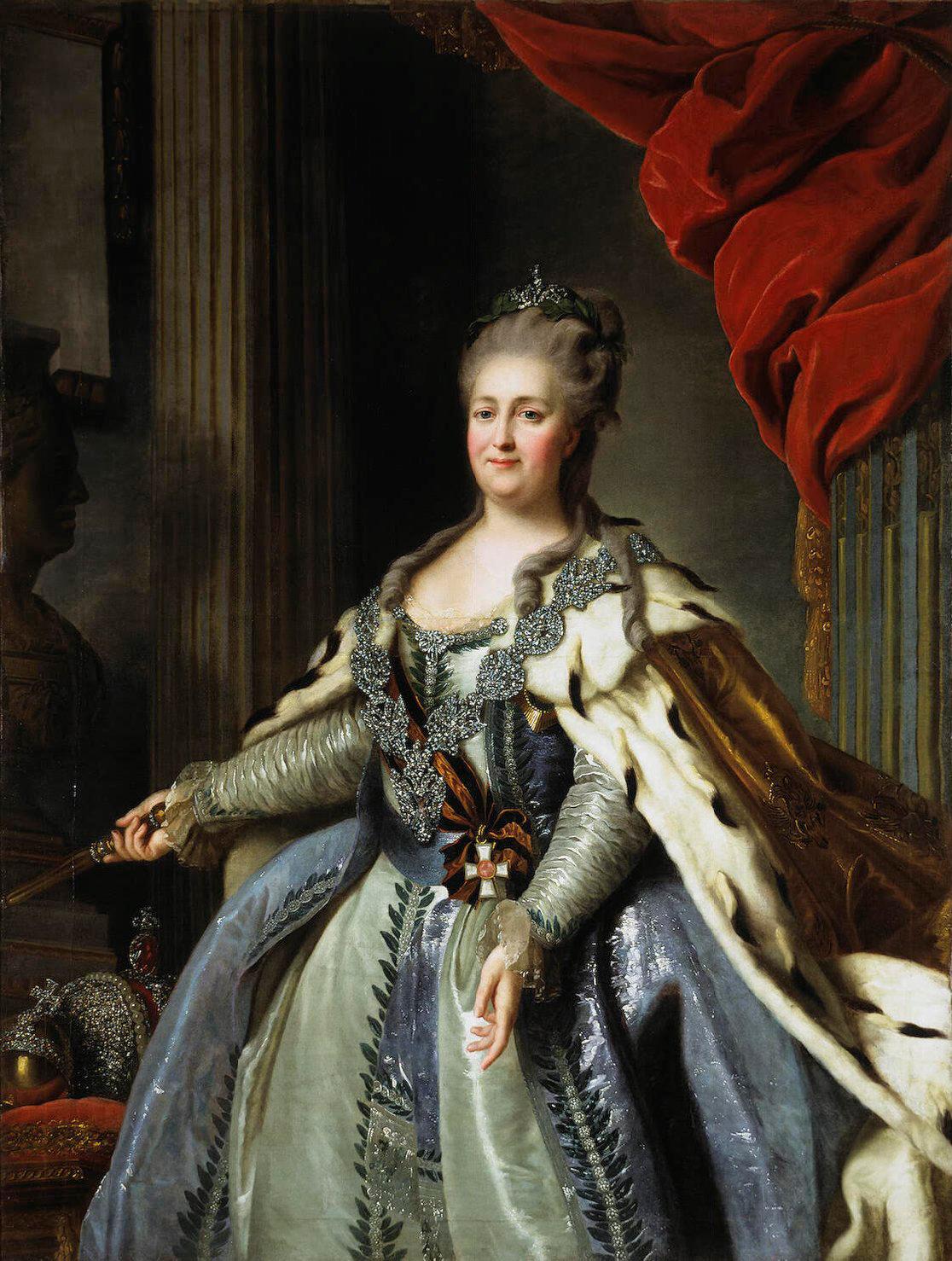 Katarina den stora (Katarina II), rysk kejsarinna 1762 - 1796.  