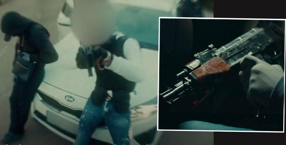 Det misstänkta mordvapnet har synts i en musikvideo.