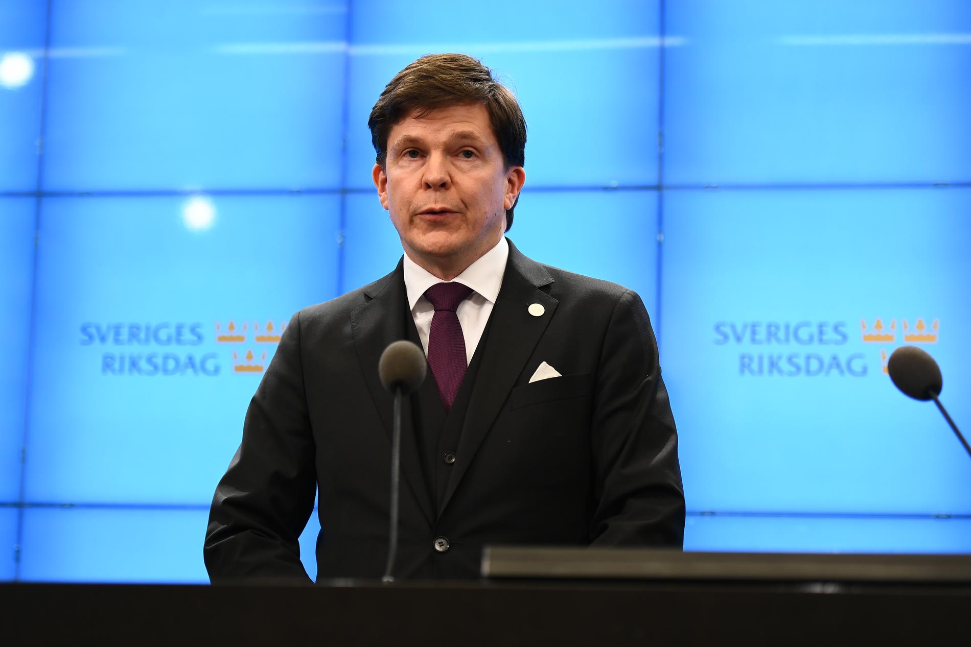 Riksdagens talman Andreas Norlén 