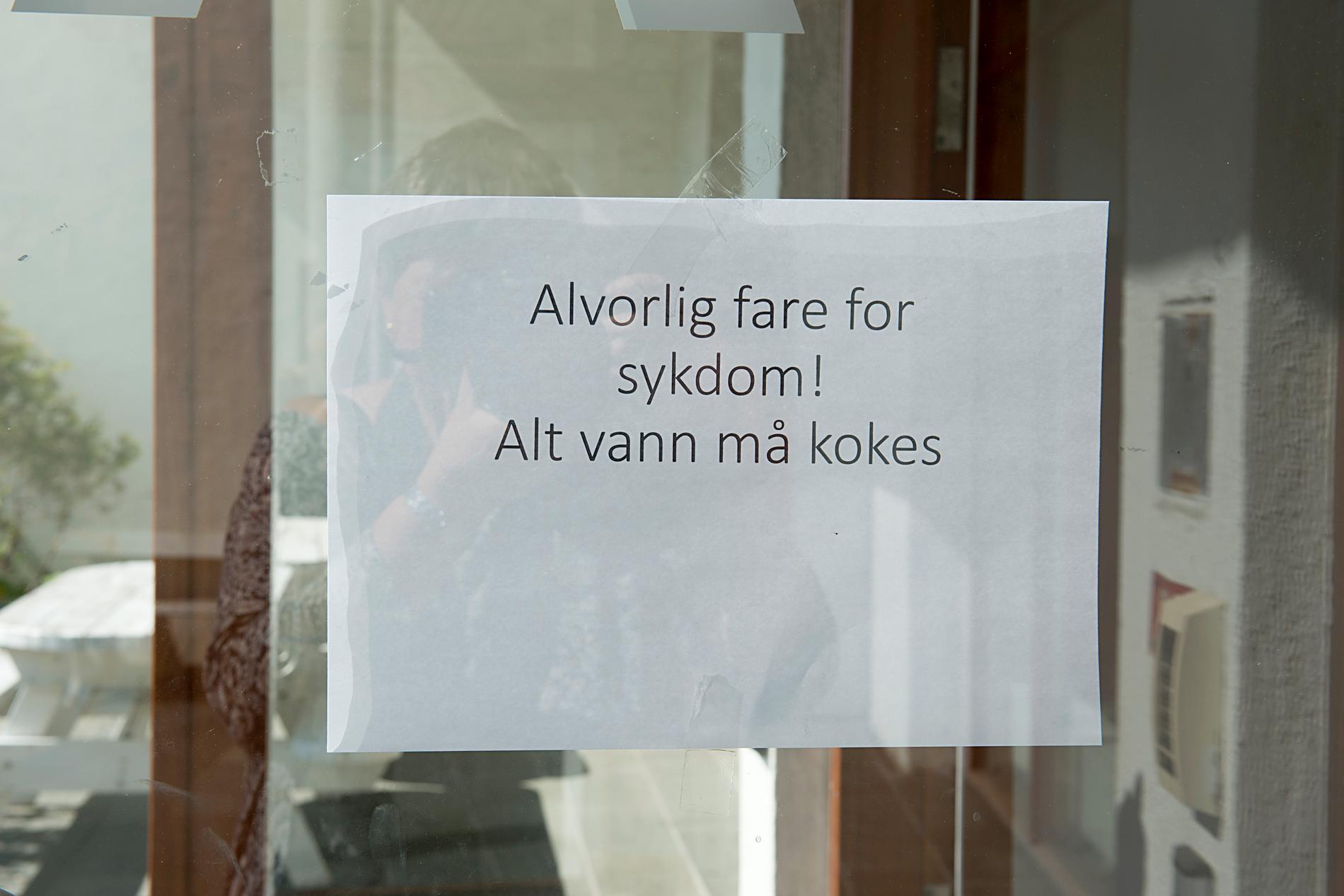 Askøys invånare uppmanas att koka allt dricksvatten.