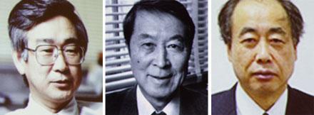 Toshihide Maskawa, Yoichiro Nambu och Makoto Kobayashi.