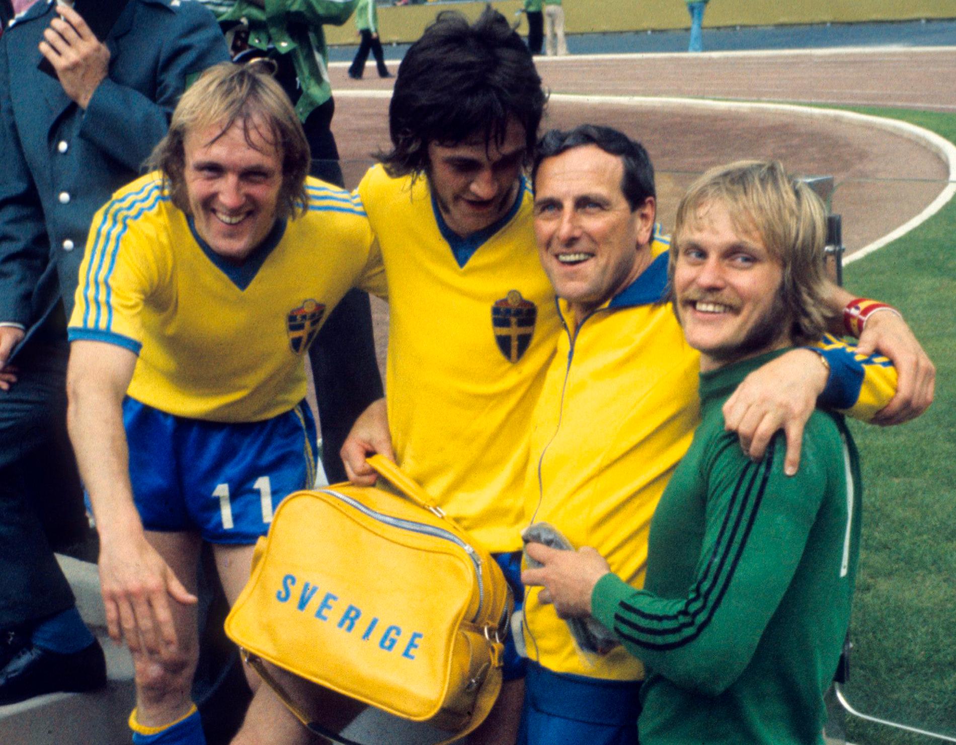 Roland Sandberg, Ralf Edström, Georg "Åby" Ericson och Ronnie Hellström. 
