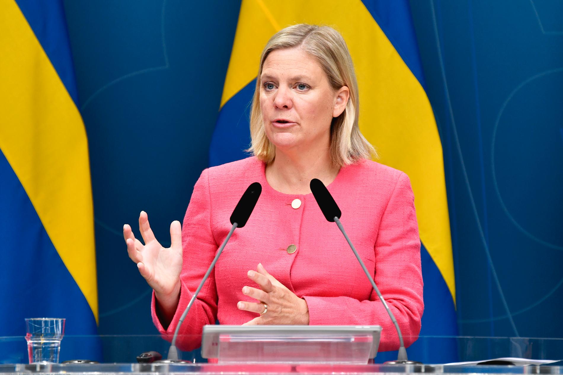 Finansminister Magdalena Andersson (S) har fått se statsfinanserna försämras kraftigt i spåren av coronapandemin. Arkivbild.