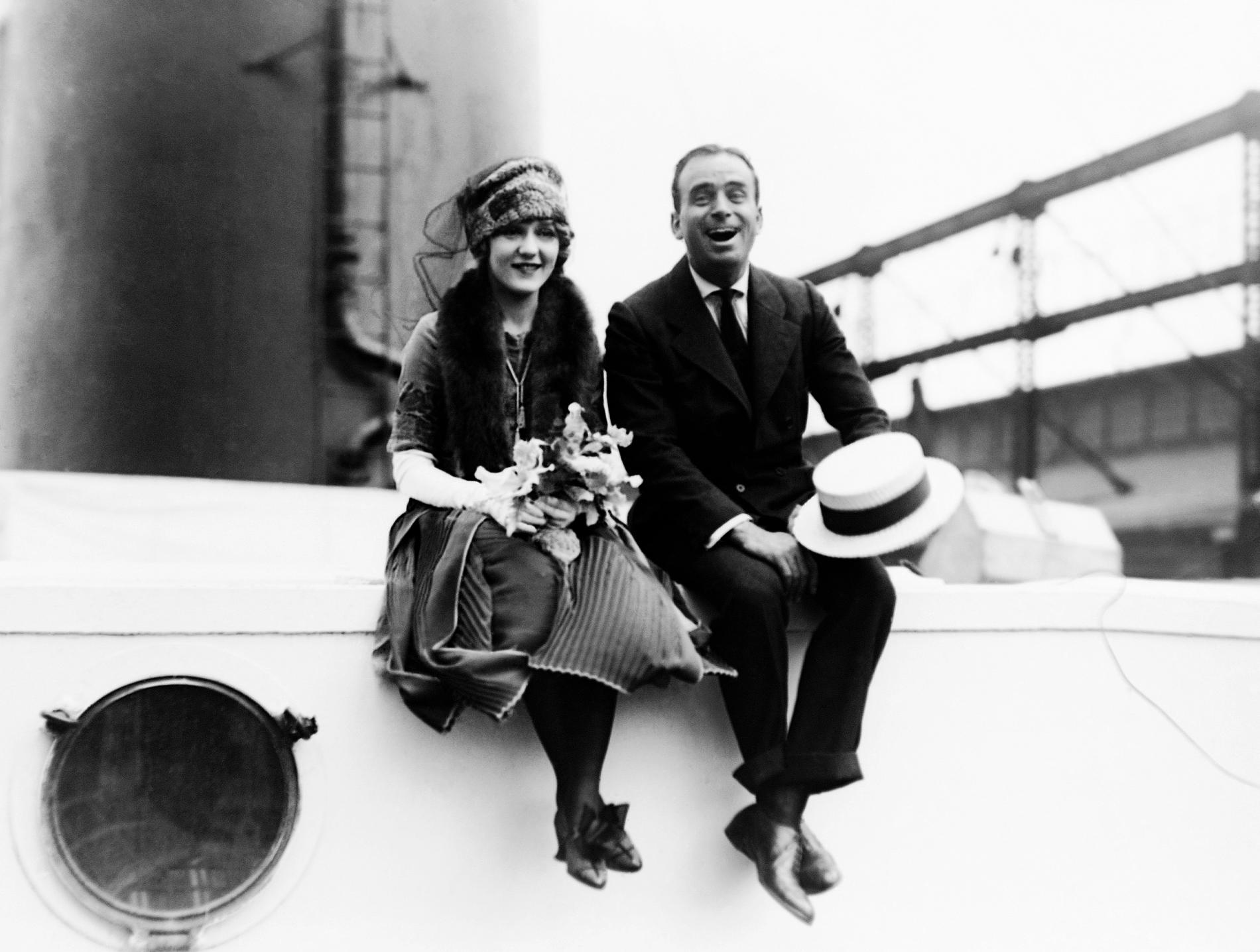 Mary Pickford och Douglas Fairbansk var två av 1920-talets största filmstjärnor. Arkivbild.