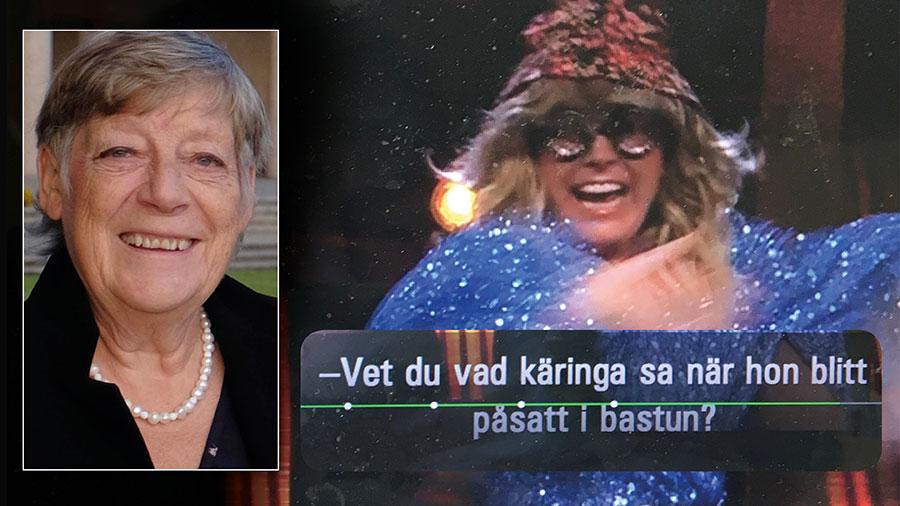 I SVT hittar man skrämmande exempel på åldersdiskriminering som inte borde förekomma i public service – nu senast i Melodifestivalen. Det visar sig att underhållningsprogram gärna driver med äldre – och att detta nästan enbart gäller kvinnor, skriver Elisabet Carlsson.