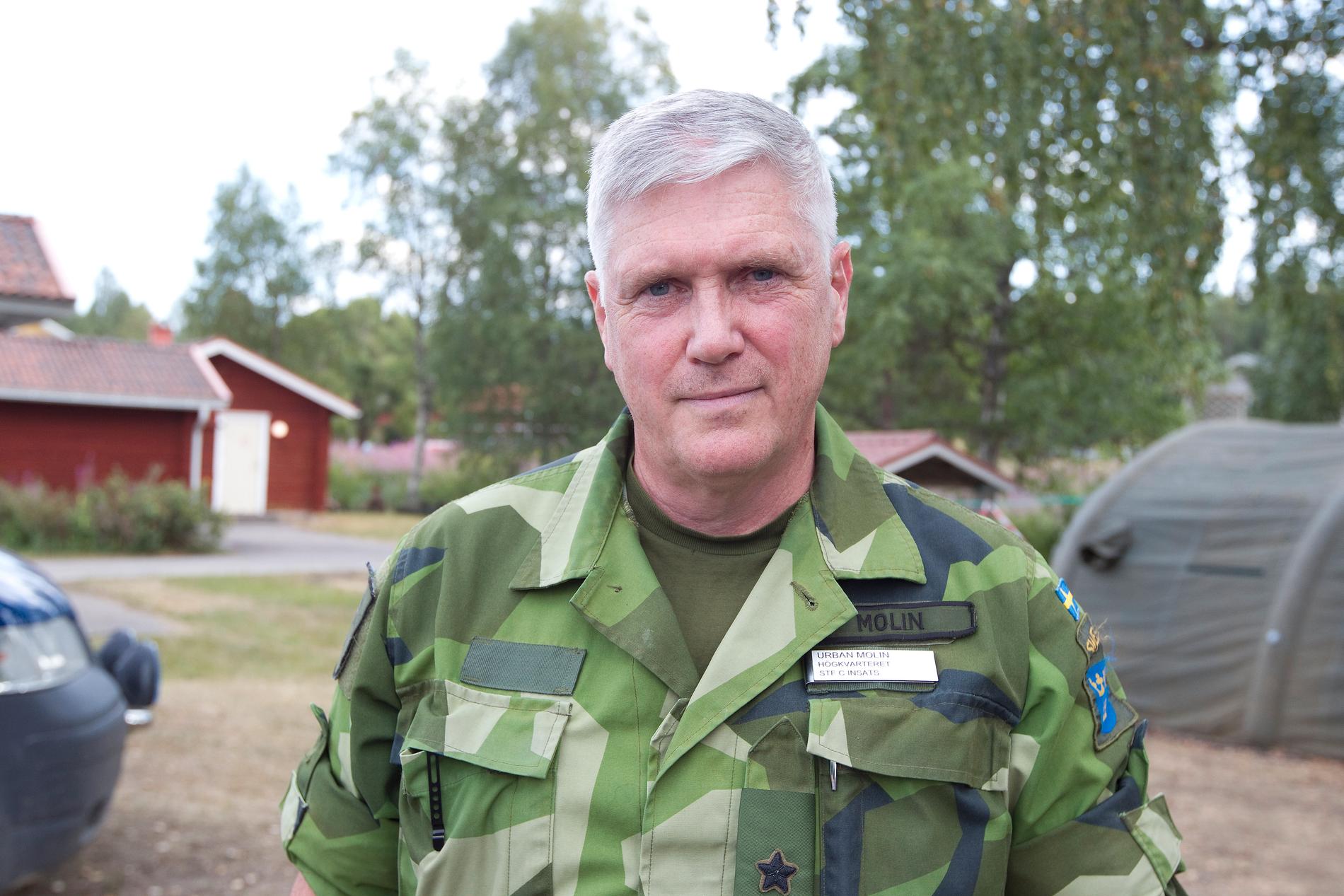 Försvarsmaktens ställföreträdande insatschef Urban Molin. Arkivbild.