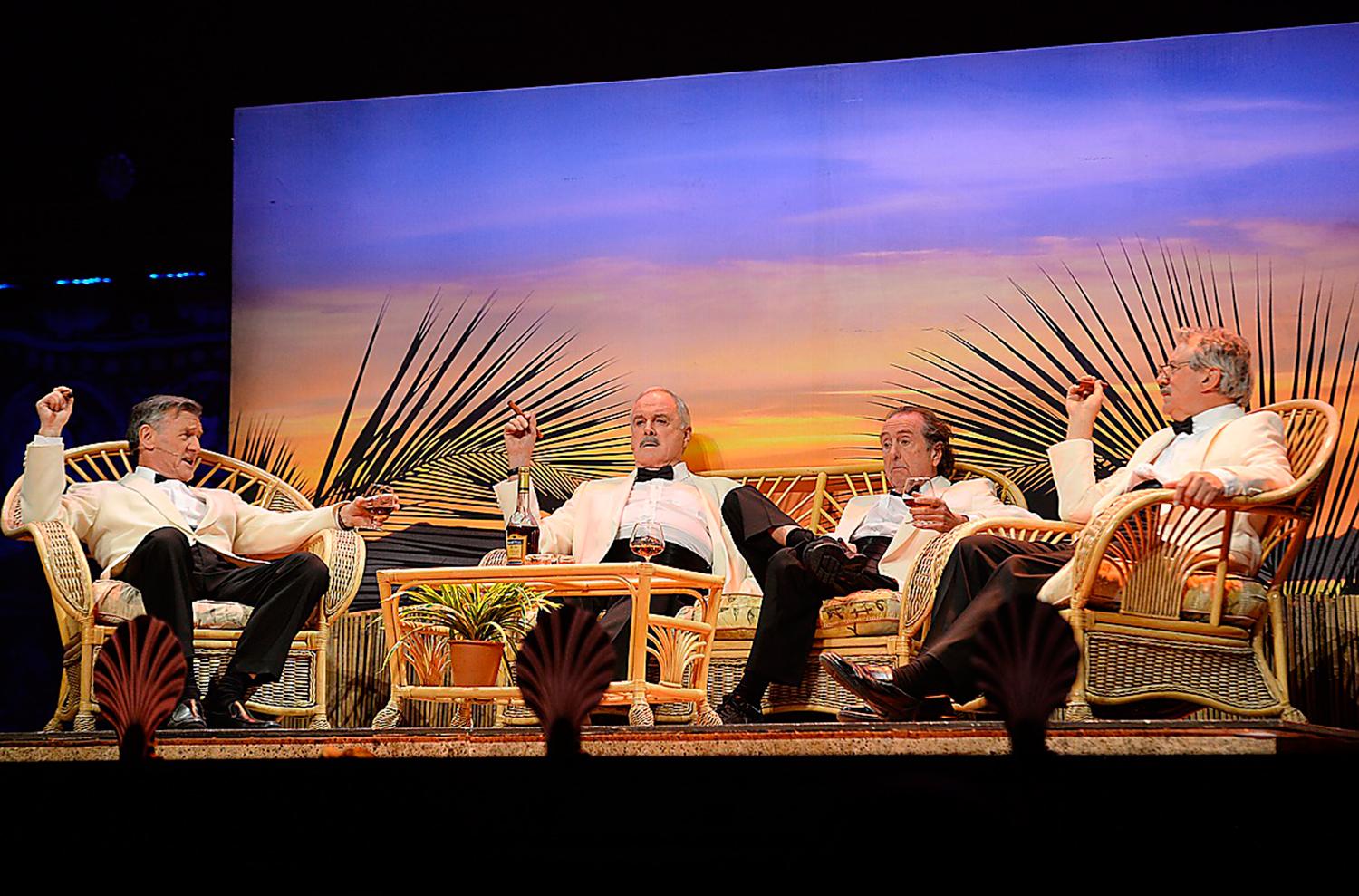 Michael Palin, John Cleese, Eric Idle och Terry Jones under Monty Python-premiären i somras.