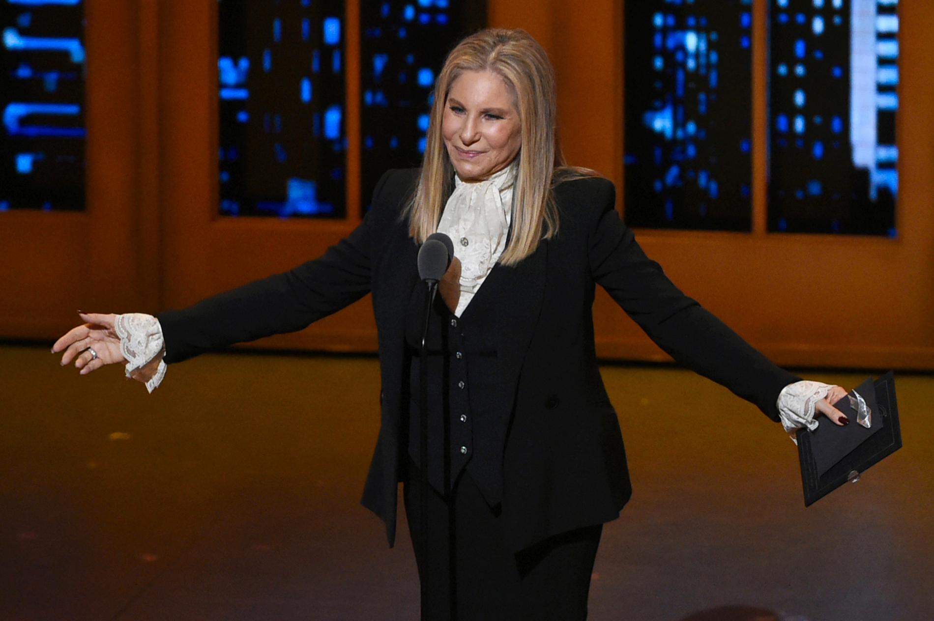 Barbra Streisand på Tonygalan 2016. Arkivbild.