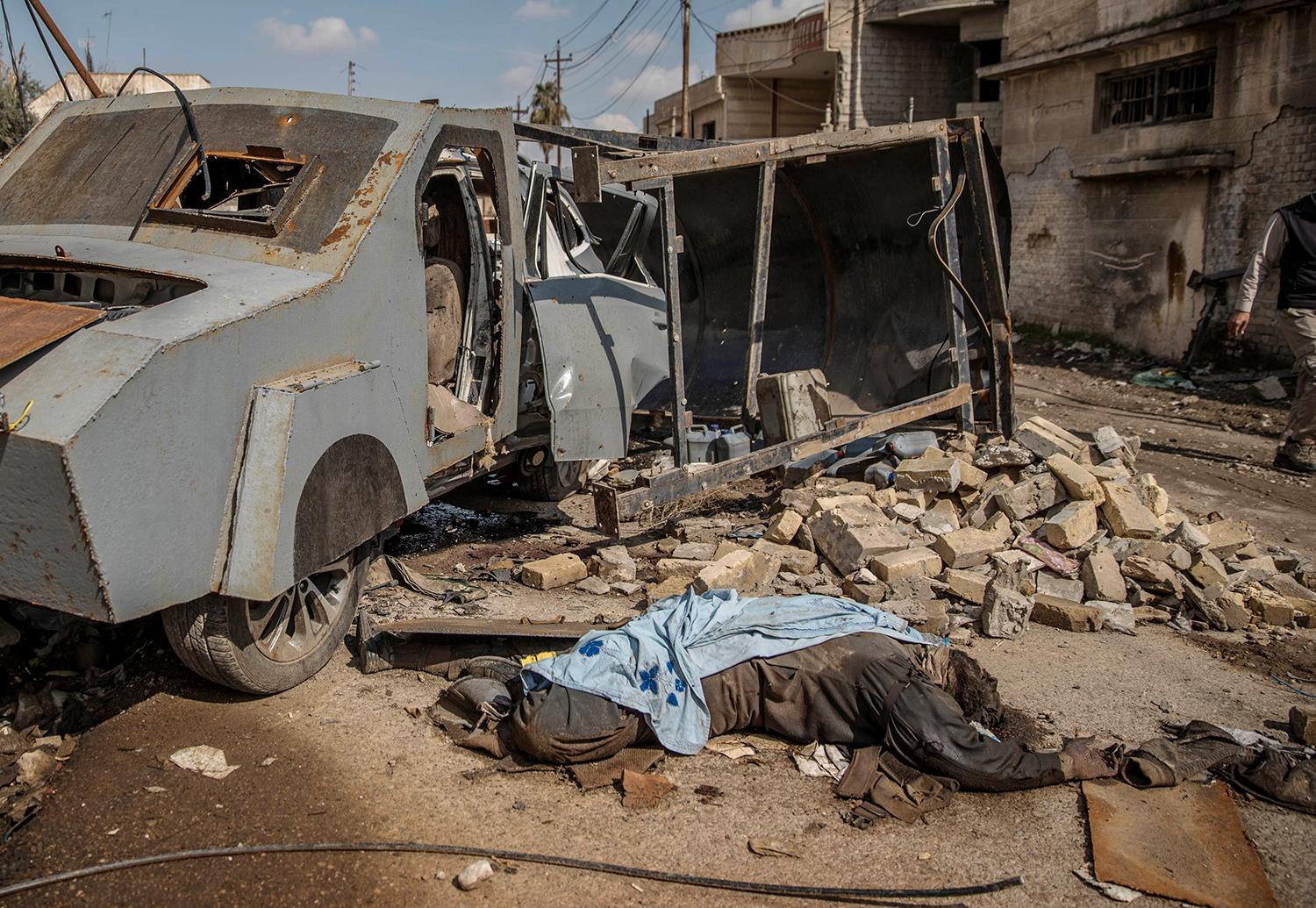 En dödad IS-terorrist i västra Mosul