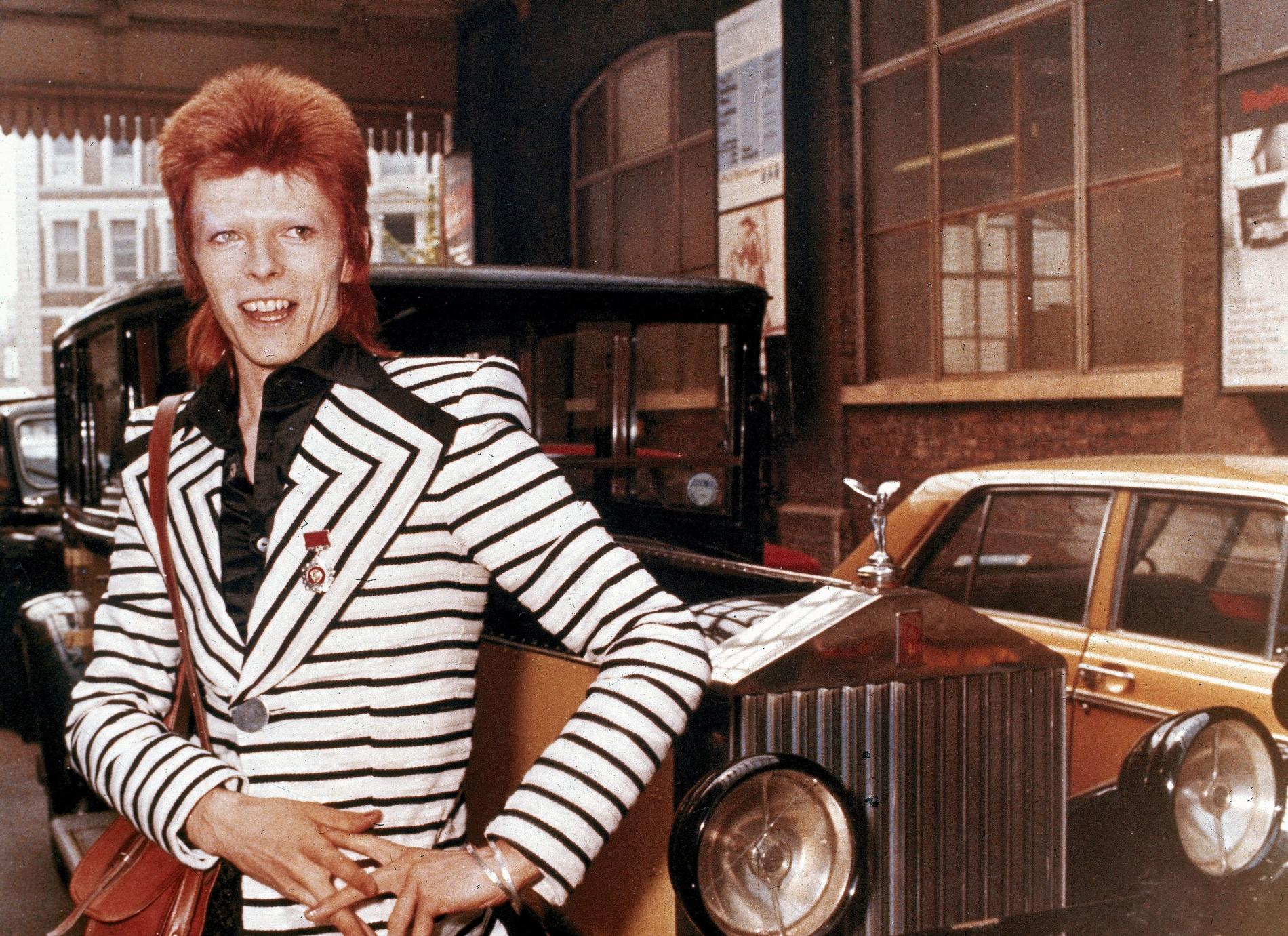 David Bowie i början på 70-talet. Arkivbild