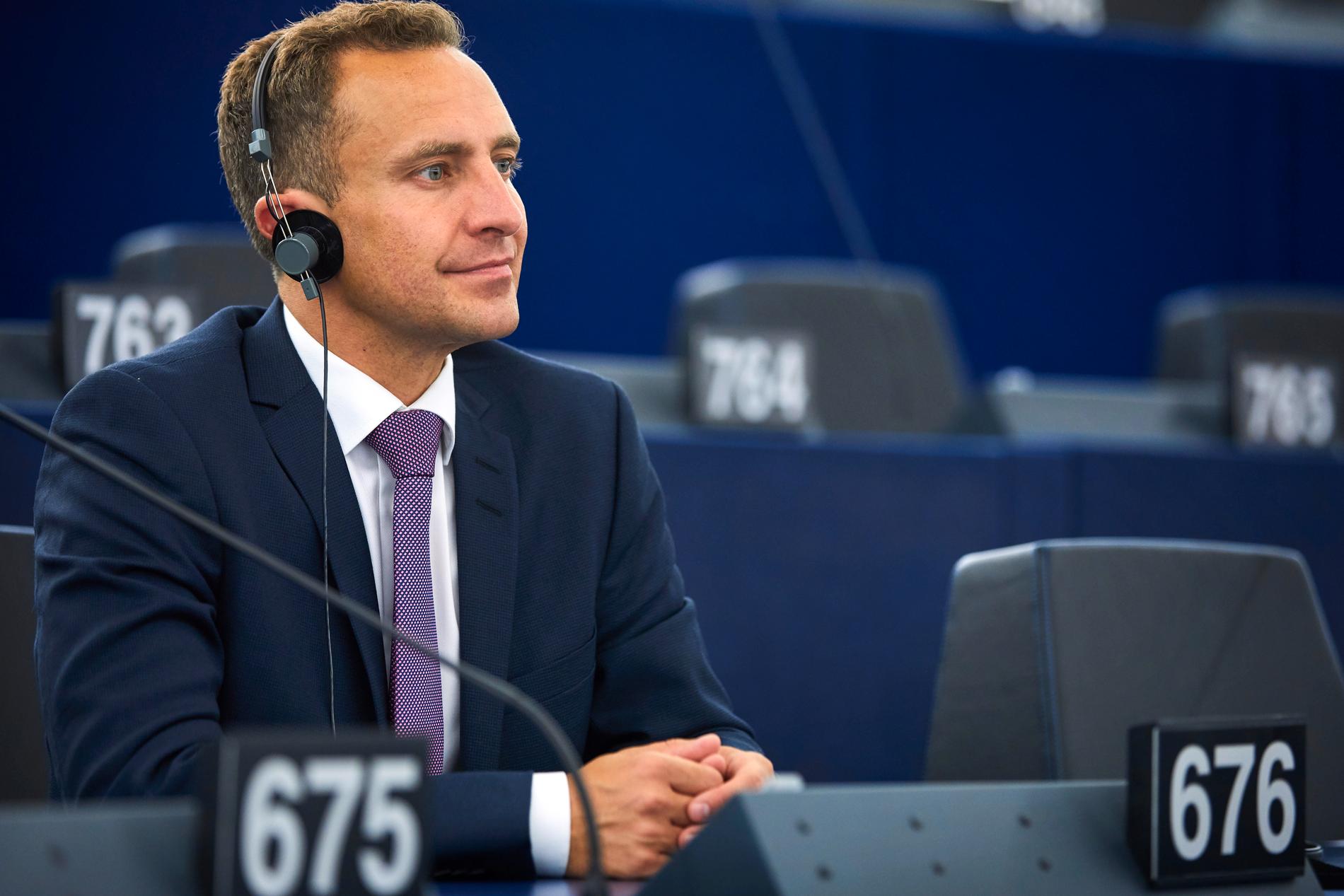 Tomas Tobé (M) valdes in i EU-parlamentet 2019. Arkivfoto.