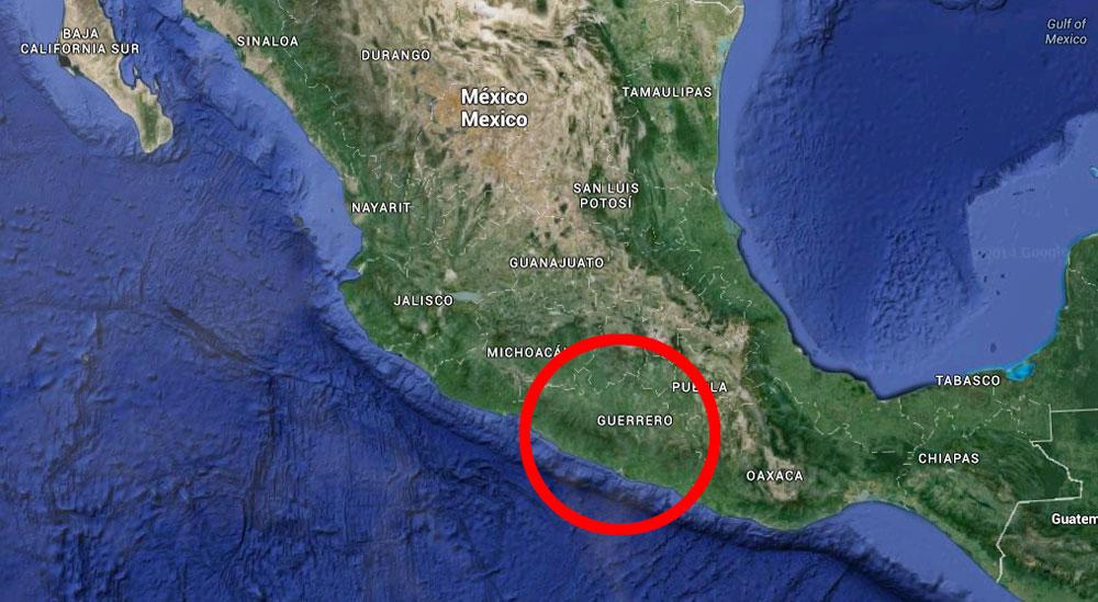 Kropparna hittades i delstaten Guerrero i södra Mexiko.