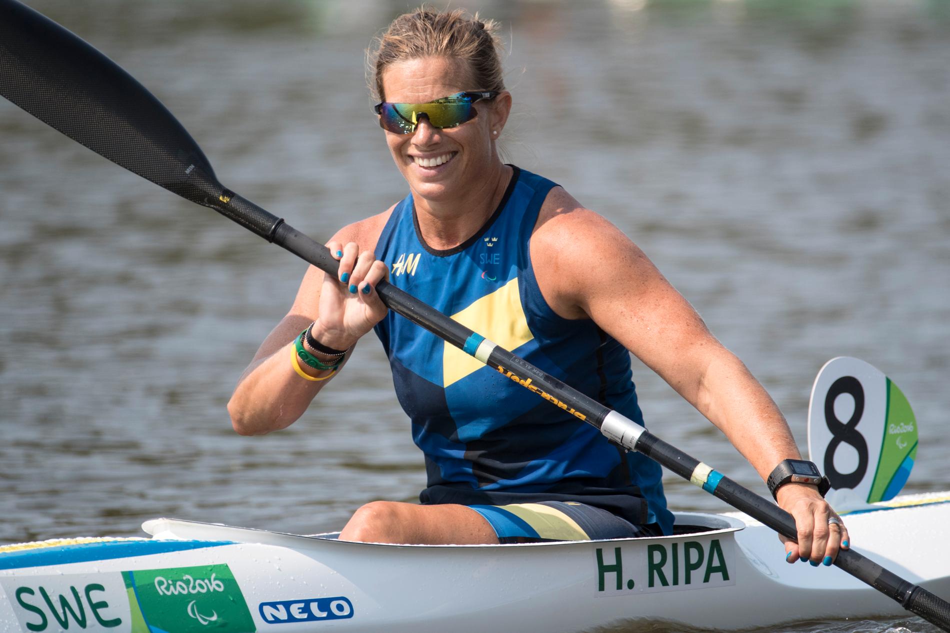 Helene Ripa vid Paralympics i Rio de Janeiro i fjol. Nu lägger hon av med skidor för att satsa helhjärtat på kanot.