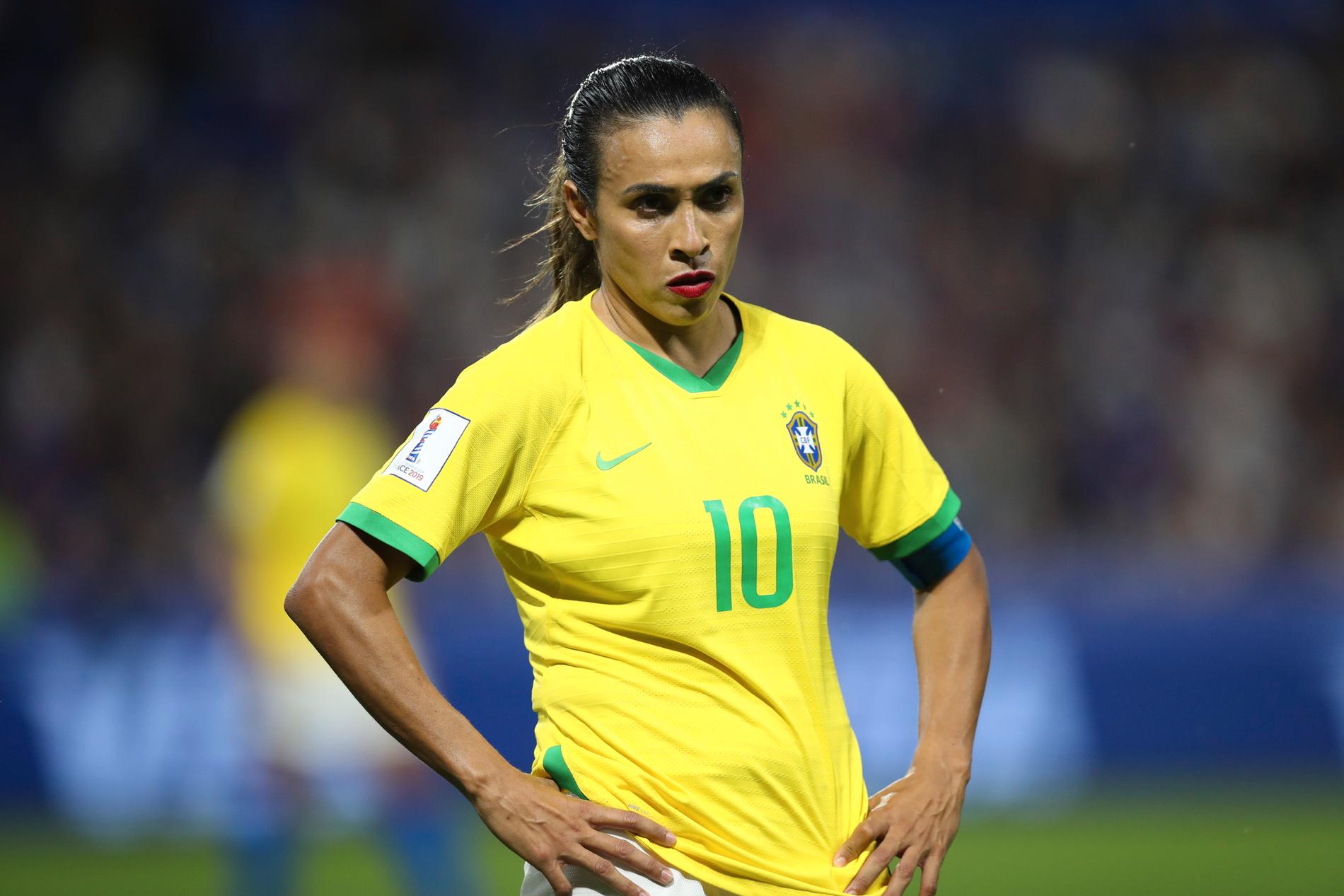 Brasiliens Marta under fotbolls-VM.