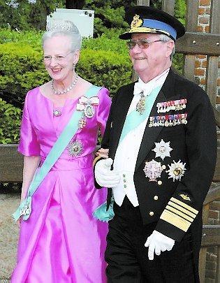 Det danska kungaparet drottning Margrethe och hennes man Henrik.
