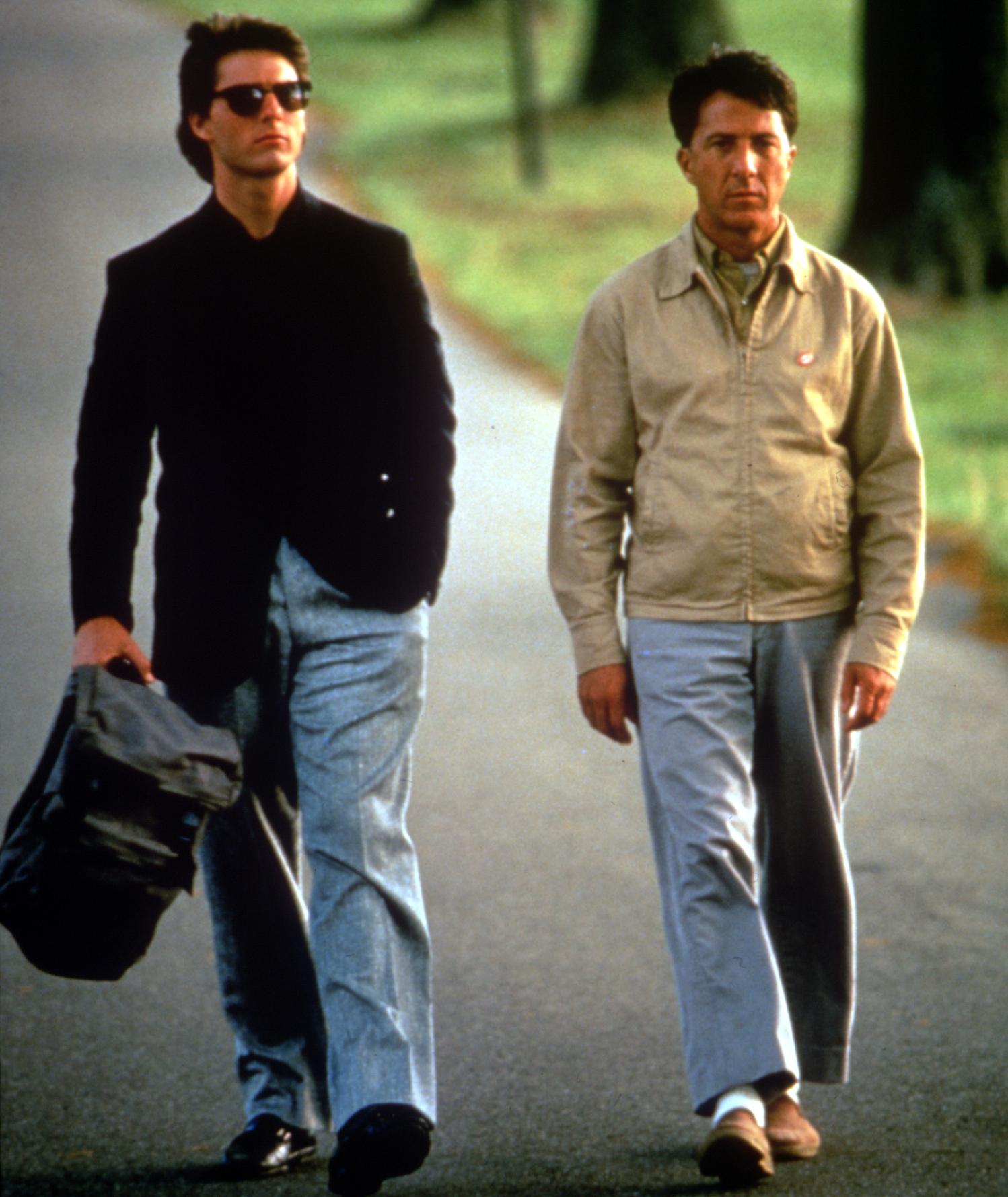 Tom Cruise och Dustin Hoffman i filmen ”Rain man”.